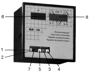 Power Factor Control Relay BLR CA diagram
